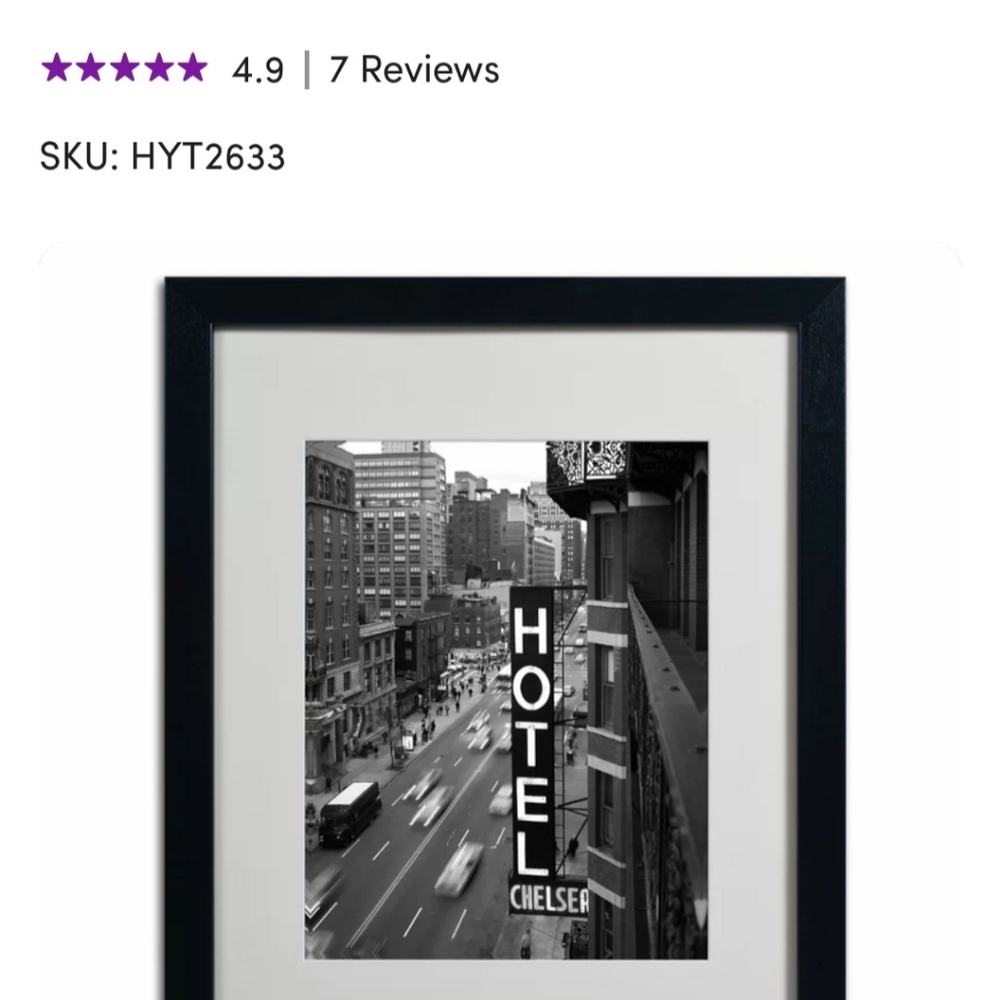 Black and white photo of Chelsea Hotel